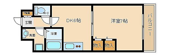 クレオコート和泉中央 ｜大阪府和泉市池田下町(賃貸マンション1DK・2階・31.74㎡)の写真 その2