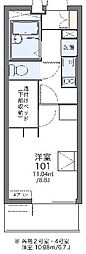 ヴェラコート 1Kの間取図画像