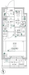 クレイシア横浜ヴェール 1Kの間取図画像