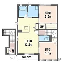 サンメゾン 00206 ｜ 茨城県水戸市河和田町3328-7（賃貸アパート2LDK・2階・61.20㎡） その2