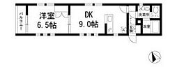 グリーン馬橋 1LDKの間取図画像