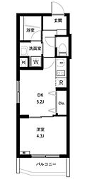 WHARF板橋本町 1DKの間取図画像