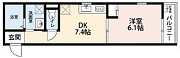 コイノニアハウス 1DKの間取図画像