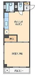 グリーンハイツ弘道 1DKの間取図画像