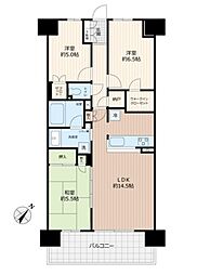 リビオ堺ステーションシティ 3LDKの間取図画像