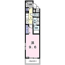 セレスト 1Kの間取図画像