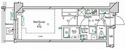 ラフィスタ武蔵関 1Kの間取図画像