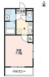 Groove.A 1Kの間取図画像