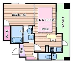 エステム・プラザ江坂公園エイジアム 1SLDKの間取図画像