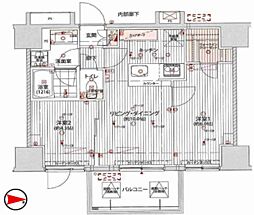 プレシャスハーモニー八王子 2LDKの間取図画像