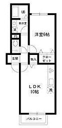 サンフォレスタ 1LDKの間取図画像