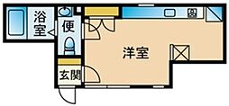 ネオス中板橋 1階ワンルームの間取り