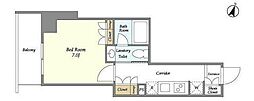 BPRレジデンス御嶽山 1Kの間取図画像