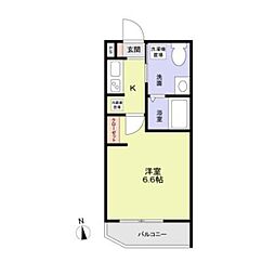 グランレジデンス 103 1階1Kの間取り