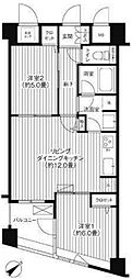 COSMOSREIDShinjukuYochomachi 2LDKの間取図画像