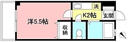 S.Tハイム 1Kの間取図画像