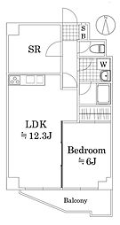 ハイホーム本陣 13階1SLDKの間取り