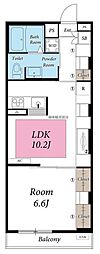 リブリ・ジェロドヴォム 1LDKの間取図画像