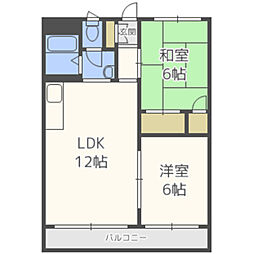 間取図画像 2LDK