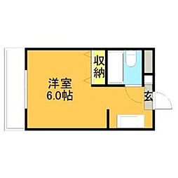 メゾン・ド・エソール ワンルームの間取図画像