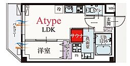 b'CASA新小岩 1LDKの間取図画像