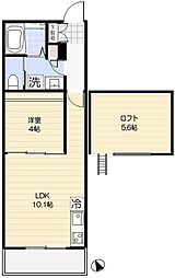 Fenice Hakuraku(フェニーチェ白楽) 1LDKの間取図画像