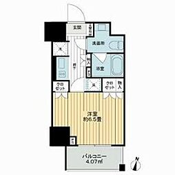 ライオンズ千代田岩本町ミレス 1Kの間取図画像