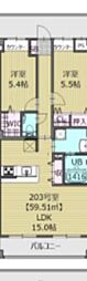 Villa Verde 2LDKの間取図画像