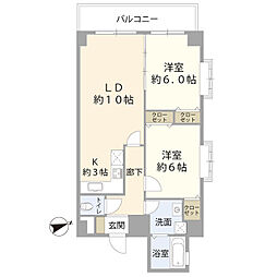 SPRINGCOURT 2LDKの間取図画像