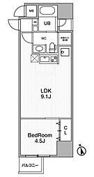 URBANFLATSIkebukuroPremium 1LDKの間取図画像