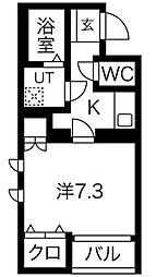 JR東海道本線 沼津駅 徒歩3分の賃貸マンション 1階1Kの間取り