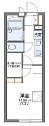 レオパレスリバーサイド天神 1Kの間取図画像