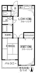 間取図画像 2LDK