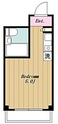 リヴェール多摩センター 1Kの間取図画像