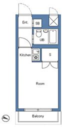 リバティーヒルズ中野 ワンルームの間取図画像
