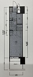 エステート・モア薬院駅前 1Kの間取図画像