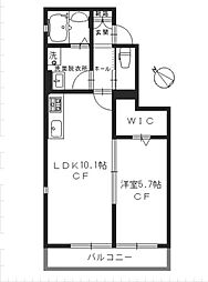 ユアメゾン梅津北 1LDKの間取図画像