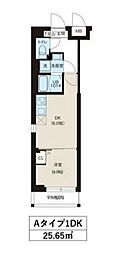 REONE宮崎台 1DKの間取図画像