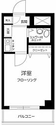 ライオンズマンション大島第2 1Kの間取図画像