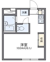 レオパレスエスポワール 1Kの間取図画像
