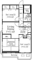 エミネンス高野台 3LDKの間取図画像
