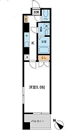 東京メトロ有楽町線 月島駅 徒歩4分の賃貸マンション 4階1Kの間取り