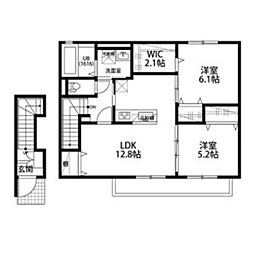 間取図画像 2LDK