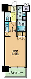 RJRプレシア南福岡 1Kの間取図画像