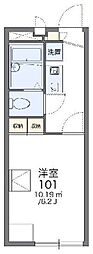 レオパレスパールマノワール 1Kの間取図画像