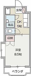 メゾン・リヴェール 1Kの間取図画像
