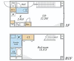 LEGALAND文京千石 1LDKの間取図画像