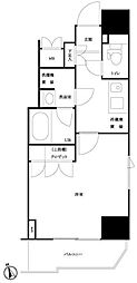 ルーブル新宿原町 1Kの間取図画像
