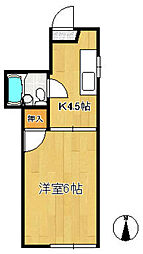パル・タカハシ 1Kの間取図画像