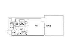 Ｌｅ　ｍａｇｎｏｌｉａ住吉（ル　マニョリア住吉） 1階1Kの間取り